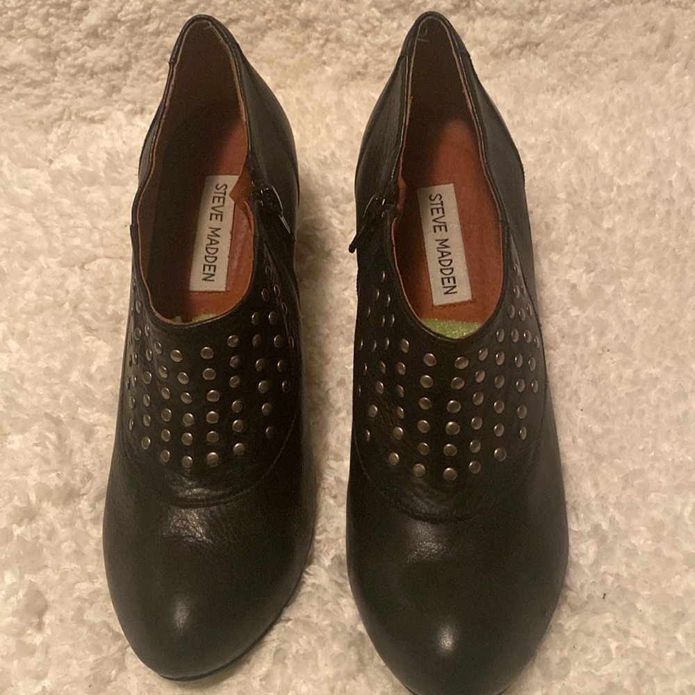 - New black Steve Madden stud embellished shoes.  Size 9